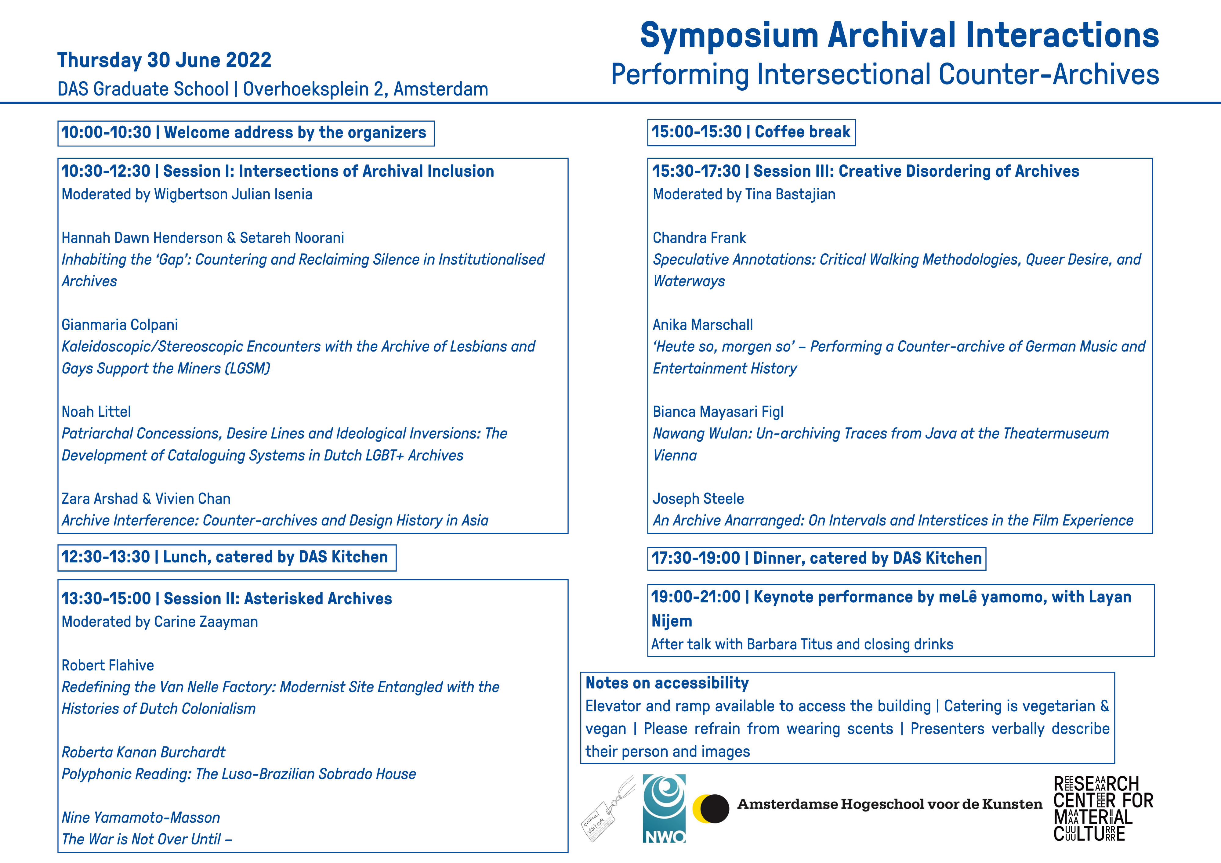 Symposium program