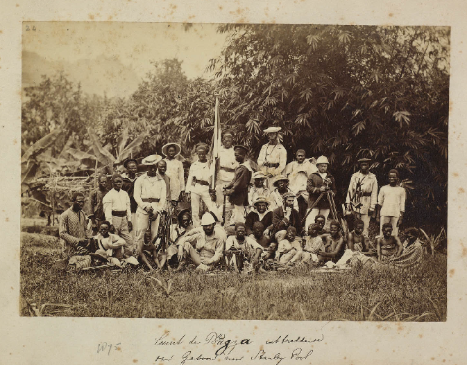 RV-A45-20. 'Count de Brazza uittrekkend van Gaboon naar Stanley Pool.' 1875. Unknown attribution
