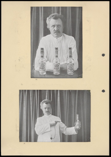 Image: Photographs for an advertisement and “user manual” showing Tillema and his Hygeia water bottles, 1924-1932 (reference number: RV-A440-z-6)