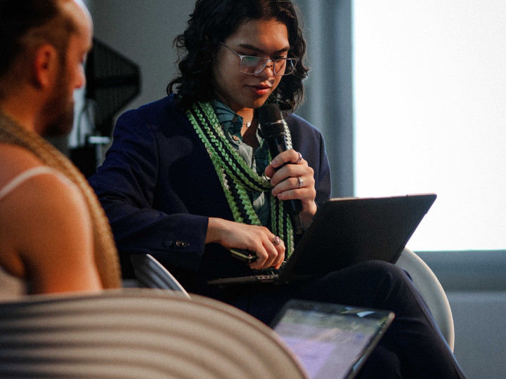 Travis Chai Andrade and Lyall Hakaraia at Wereldmuseum Leiden (credits: The Moanan)