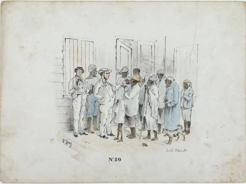 Plantation Director with Enslaved People at the Hospital