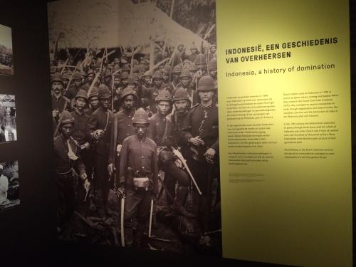 Figure 2: Part of the Indonesia exhibition, Tropenmuseum Amsterdam. Author’s own photograph.